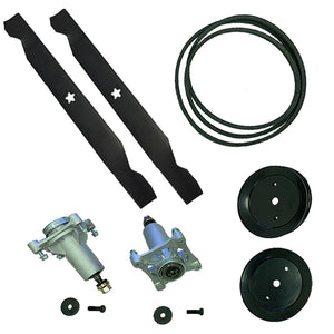 42" deck rebuild kit for Husqvarna and Craftsman mowers with 4-bolt spindles and 5-point star blades