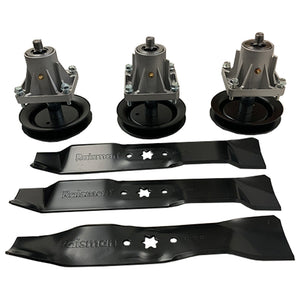 46 inch deck spindle and blade kit for Cub Cadet LT1045 and LT1046