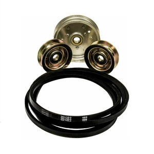 48 inch deck rebuild kit for John Deere with belt and 3 idler pulleys