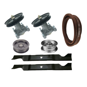 Russo Complete Deck Rebuild Kit For Cub Cadet I1046 / LT1045 (Pre-2007) – Belts, Blades, Spindles & Pulley