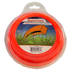 String Trimmer Line Square Orange .095" 125 feet 1/2 Pound Donut