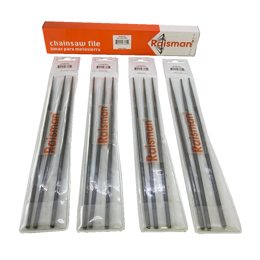 Diamond Chainsaw Files 3/16” Inch X 8 Inch 12Pack Durable Sharpeners